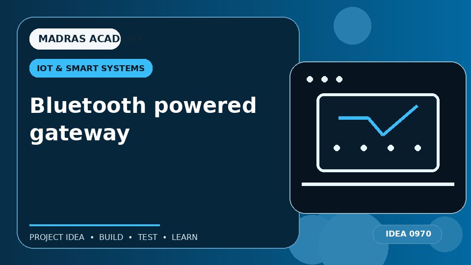 Bluetooth powered gateway