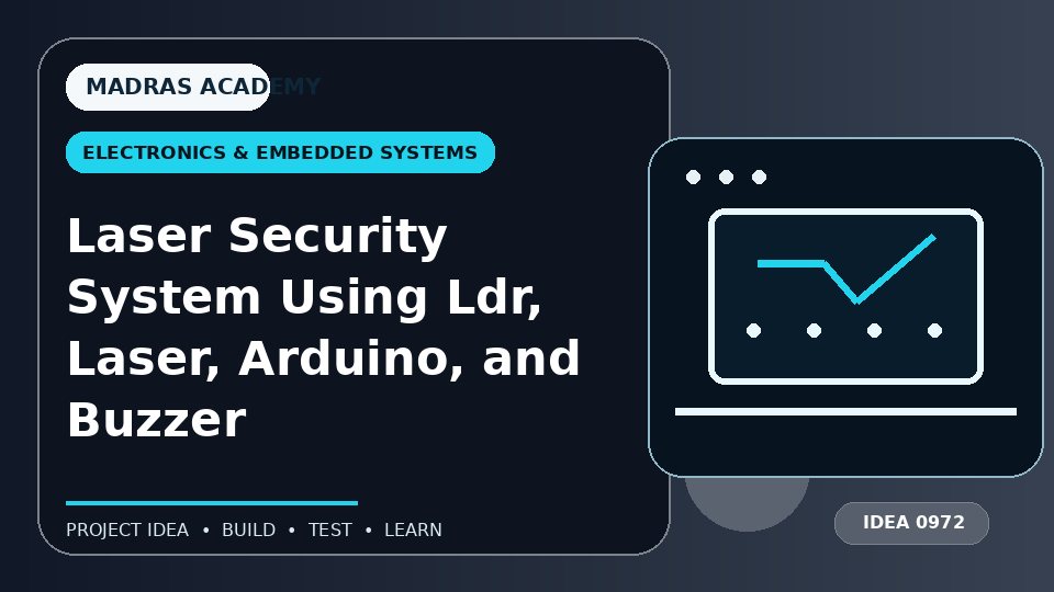 Laser Security System Using Ldr, Laser, Arduino, and Buzzer