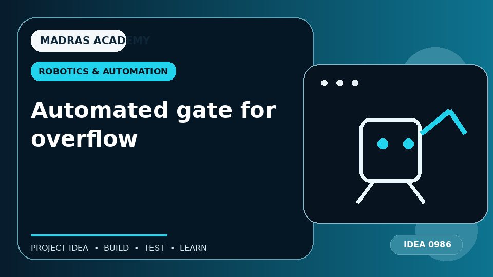 Automated gate for overflow